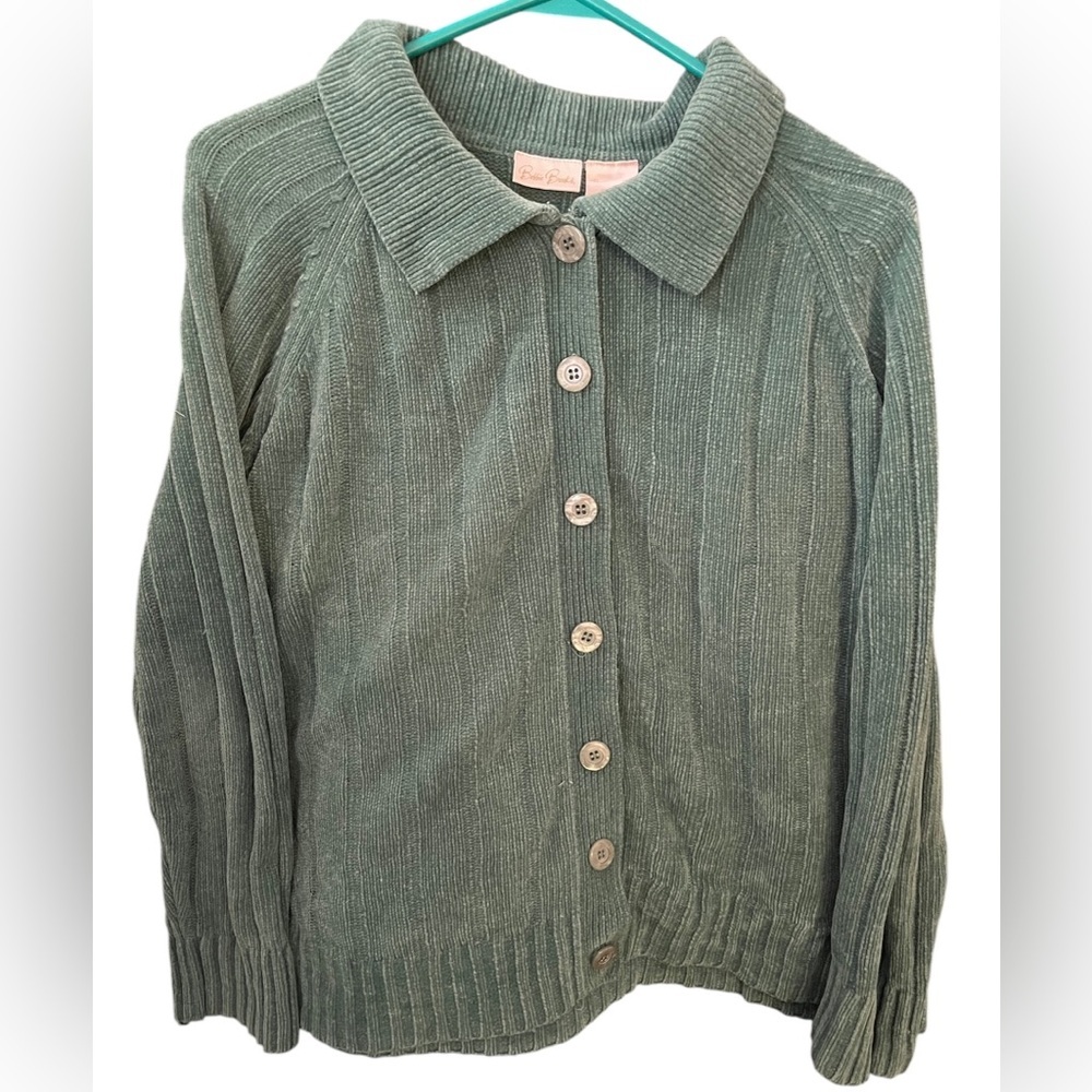 Bobbie Brooks Green Knit Cardigan Large